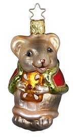 Christmas Mouse<br>Inge-glas Ornament